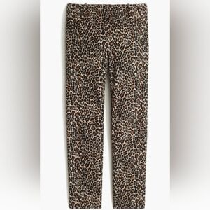 Jcrew Leopard Print Winnie Cotton Pant Size‎ 6